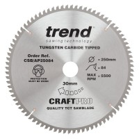 Trend CSB/AP25084 Craft Blade Tcp 250mm X 84t X 30mm £53.80